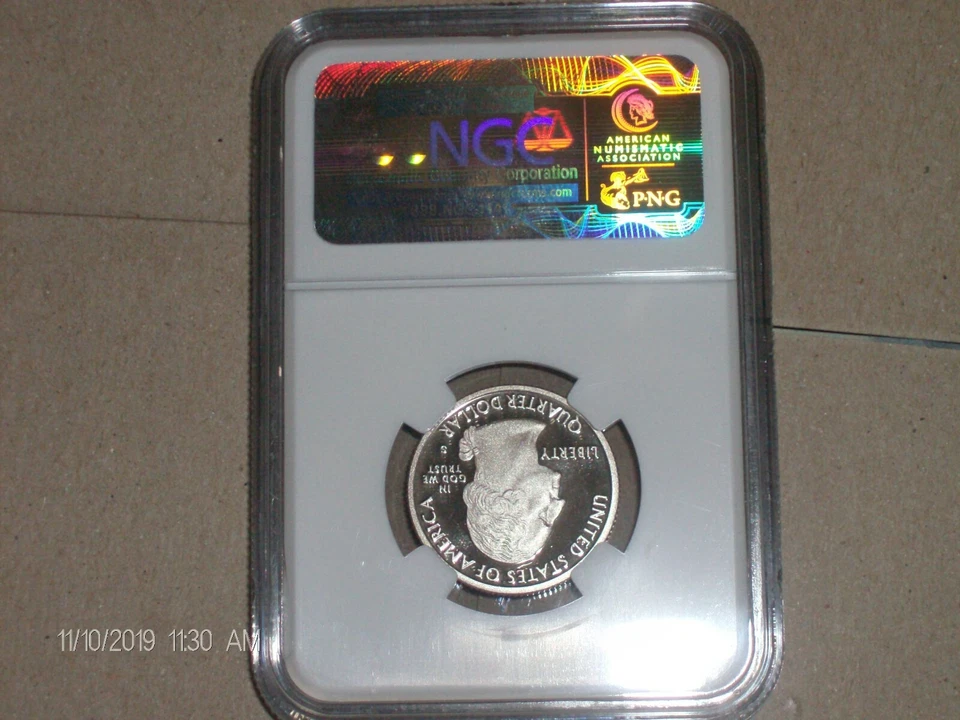 2009 S CLAD DISTRICT OF COLUMBIA NGC PF70 U CAMEO TERRITORY QUARTER "PERFECT " - Image 2 of 2