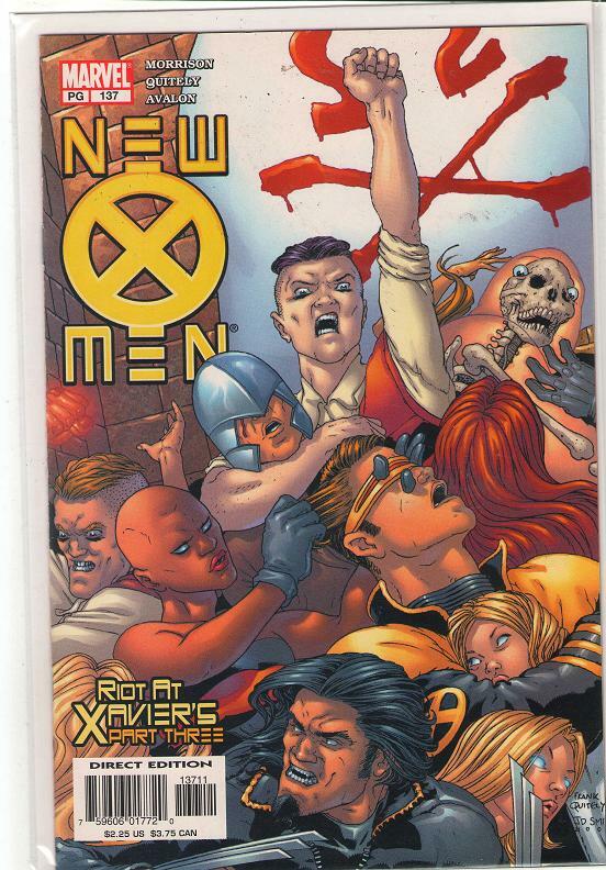 New X-men #137 Grant Morrison Frank Quitely Wolverine Cyclops Jean