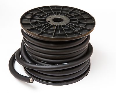 STÄRKE 0 OFC 70 mm² 0 AWG SCHWARZ STROMKABEL KABEL PRO METER SAUERSTOFFFREI KUPFER