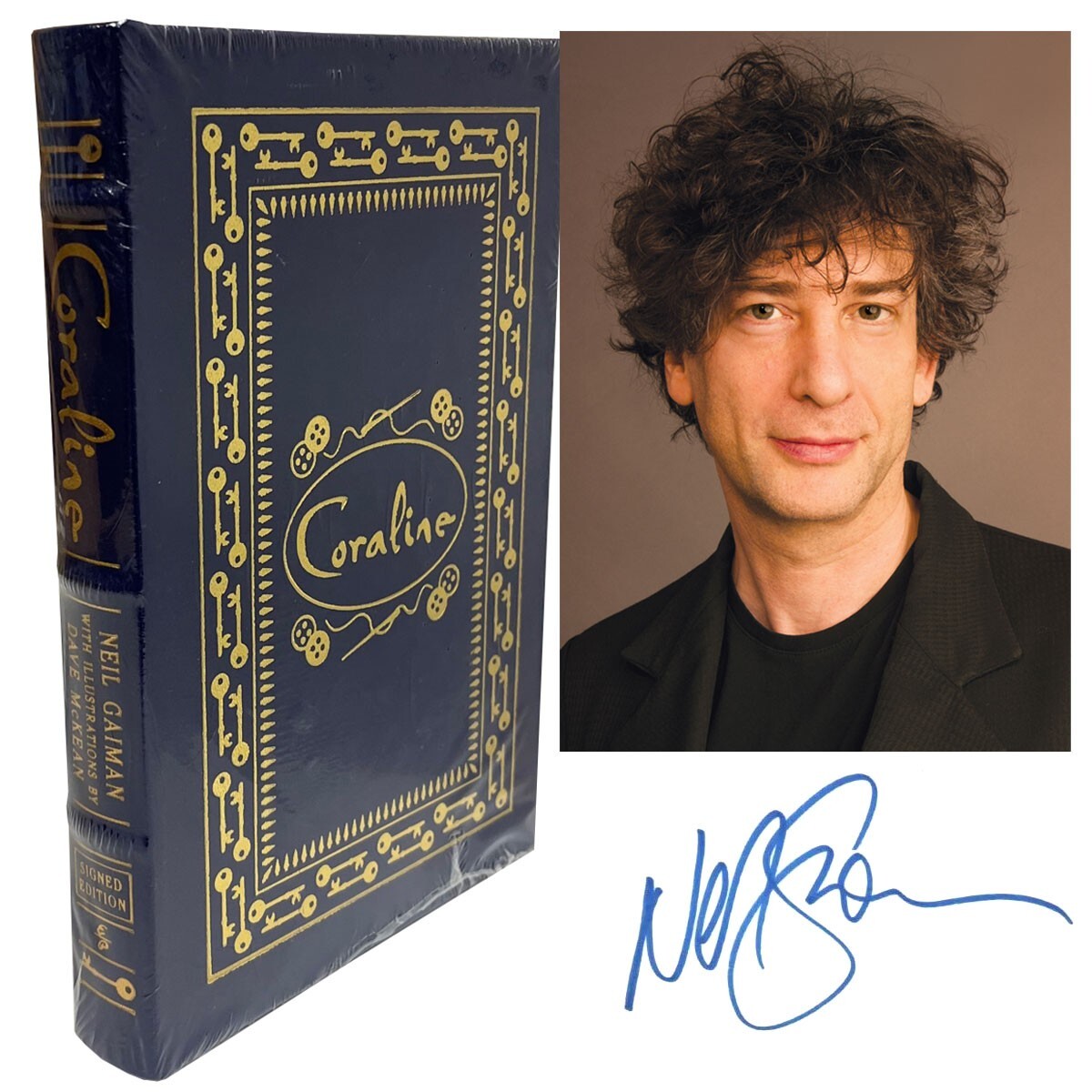 Neil Gaiman 「Coraline」 サイン入り/signed sealed Easton Press Neil Gaiman CORALINE Signed Limited Edition