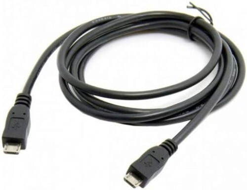 System-S Micro USB Fiche À Câble Fiche 100cm - Zdjęcie 1 z 2