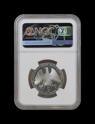 GERMANY. 1968, 5 Mark, Silver, J - NGC PF67 - Raiffeisen, Hamburg