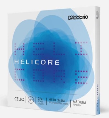 Helicore Cello 3/4 Scale D String Med Tension