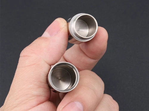 TA2 Titanium Waterproof Pill Container Box Keychain Outdoor EDC Sealed Storage - Picture 5 of 14