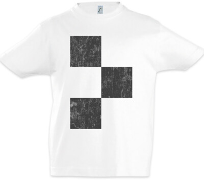 Racing Flag Squares Kids Boys T-Shirt Race car Driver Racer Petrol Head Fun Love