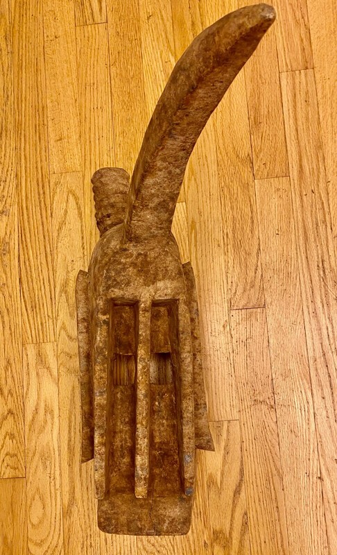 Antique African Dogon Tribe Mali Fertility Mask 21x7.5x21" Cost $800!  LA,CA p/u