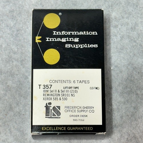 IBM Selelectric II/III Lift Off Tape - Box of 6 - Picture 1 of 4