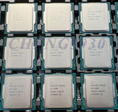 Intel Xeon W-1390P SRKQA 8-core 16-thread 3.50GHz LGA-1200 SRKQA CPU processor