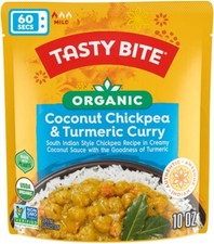 Tasty Bite Organic Coconut Chickpea & Turmeric Curry - Vegan - 10 oz