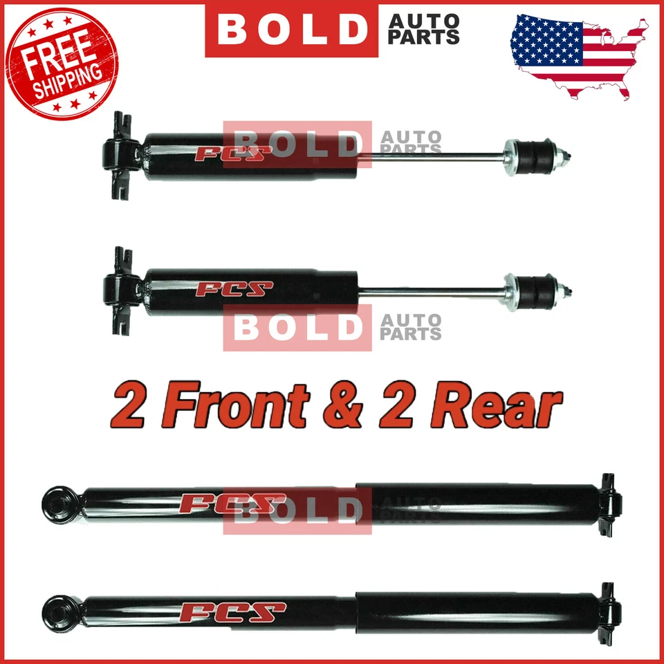 Amortiguadores delanteros y traseros para 88-98 Chevy GMC C1500 C2500 C3500 2x2 Sierra Silverado Foto 2 de 4