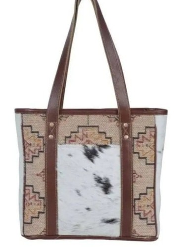 Beautiful Myra Bag tote bag Cowhide, Leather and canvas - Picture 3 of 5