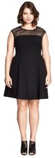 H&M Plus Black Sleeveless Dress Size 20 NEW W TAG