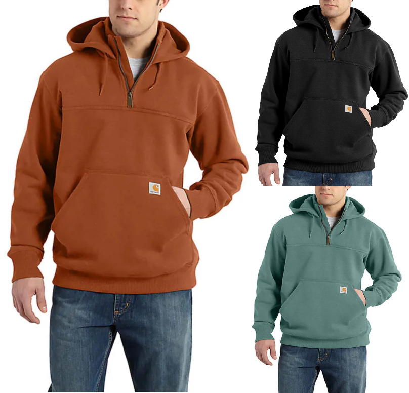carhartt rain defender 1 4 zip no hood