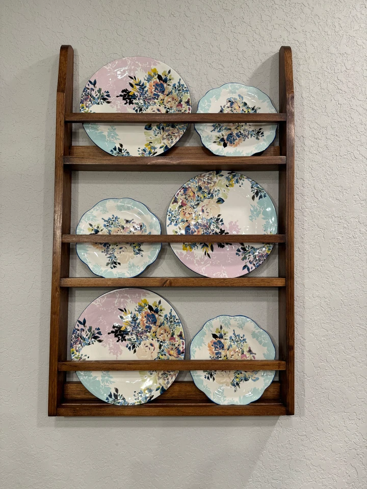 Стойка для тарелок, стойка для тарелок, дисплей для тарелок, полка для демонстрации тарелок, разделочная доска - Изображение 4 из 4