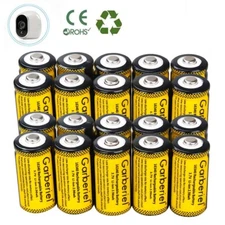 20PCS CR123A 3.7V Li-Ion Rechargeable Batteries for Netgear Arlo Security Camera