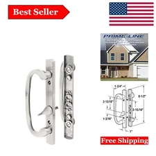EASY-INSTALL Satin Nickel Mortise Sliding Patio Door Handle Set