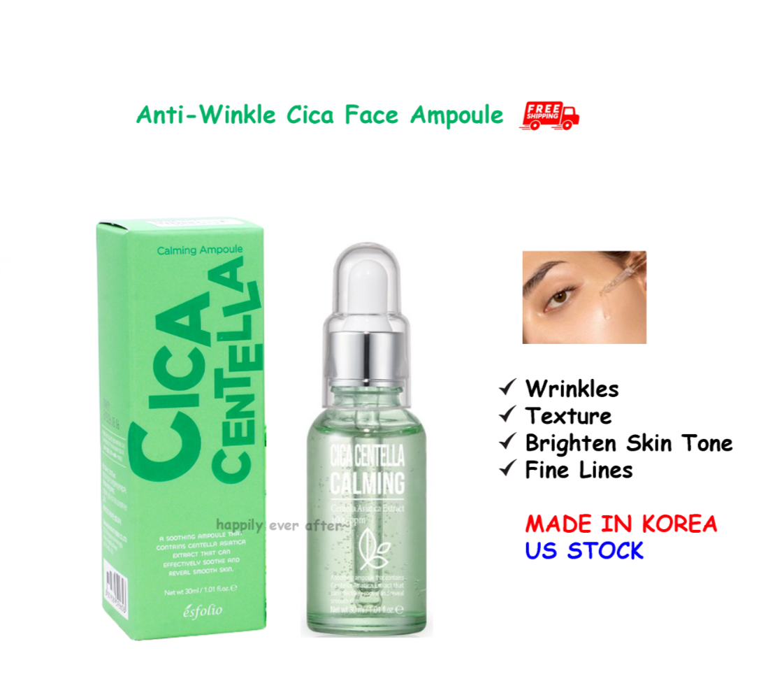 esfolio Cica Ampoule, Firming & Calming, KBeauty Antiwrinkles Face