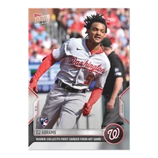 C.J. Abrams - 2022 MLB TOPPS NOW Card 845 RC