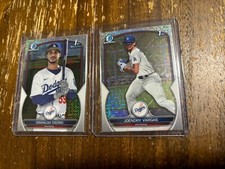 2023 1st Bowman Chrome Joendry Vargas Mojo Refractor LA Dodgers Oswaldo Osorio