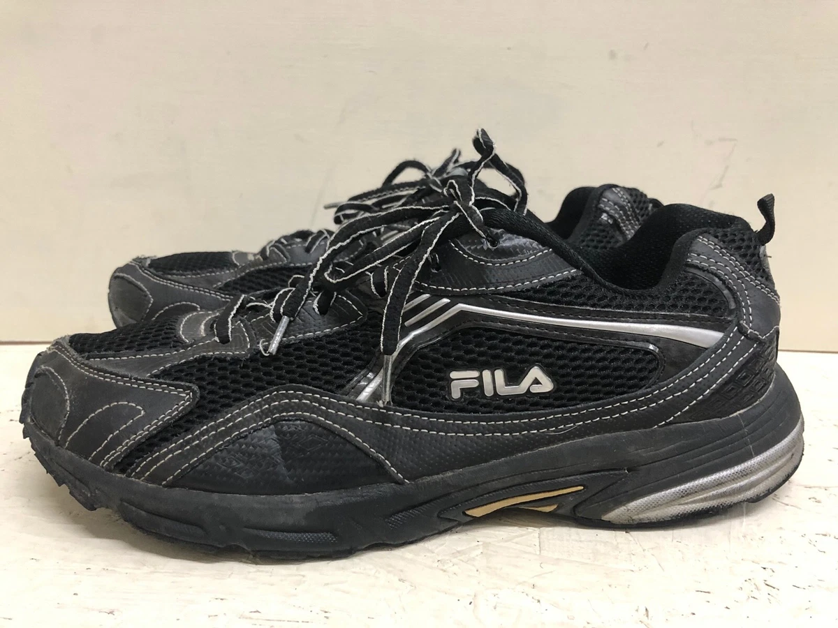Fila Men Black Lace Up Athletic Shoes size US 13 EUR 47
