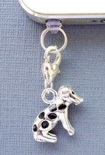 Dalmatian Dog Cell Phone Charm Anti Dust Proof Plug Ear Jack Cap M11