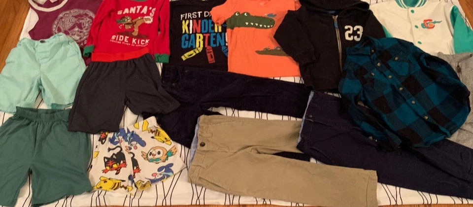 Lote de 15 Piezas Niño Janie y Jack + Ropa 4 Años Tops Pantalones Chaquetas U1 Foto 3 de 4