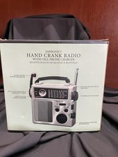 Restoration Hardware 250 Multi-Purpose Radio, Emergency Crank Radio Metallic
