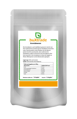 5x 1 kg | Aronia Beere | Apfelbeere | Superfoods | Topping
