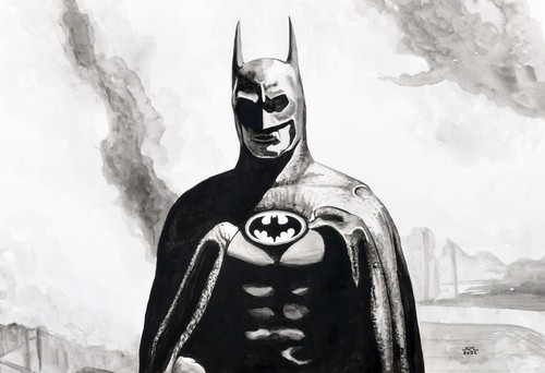 Batman original painting