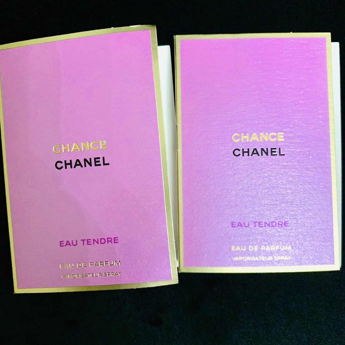 2x Chanel Chance Eau Tendre Eau De Parfum Spray 0.05oz/1.5ml Each