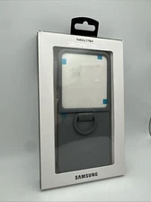 Samsung Silicone Cover Case with Ring for Samsung Galaxy Z Flip6 Gray