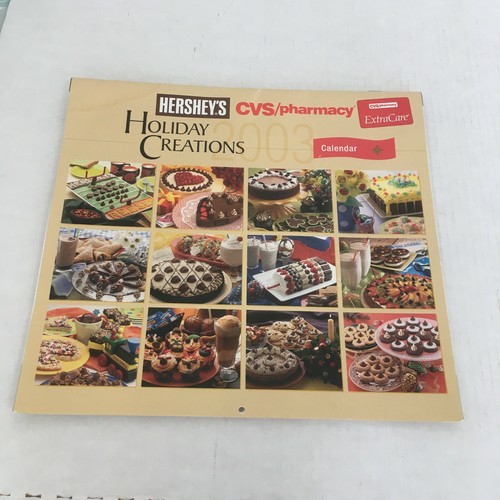 2003 calendar CVS pharmacy Hershey's holiday creations promotional item ...