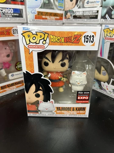 PEGATINA DE EXPOSICIÓN COMPARTIDA EN MANO C2E2 Yajirobe Karin Funko Pop Dragonball Z #1513