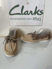 Clarks Leather Boat Shoes Size UK 6.5 EU 40 *