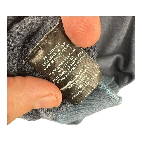 Beverly Hills Polo 3X Club Hombre Azul Pullover Suéter 1/4 Cremallera Informal Abuelo Foto 3 de 4