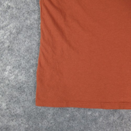 Time And Tru Shirt Womens Large Brown Solid Long Sleeve Pullover T Shirt Cotton - Picture 4 of 12