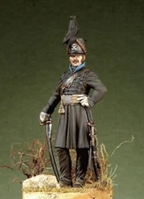 54mm Resin Figure Kit Hussar Officer Duke Brunswick Toy Figure Unassembled