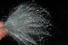 4g Holographic Silver Ice Dub 10cm Fly Tying Dubbing Materials Synthetic Fibers