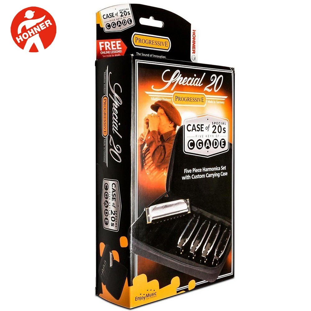 Hohner Special 20 5-Pack Diatonic Harmonica Set Key C, G, A, D, E