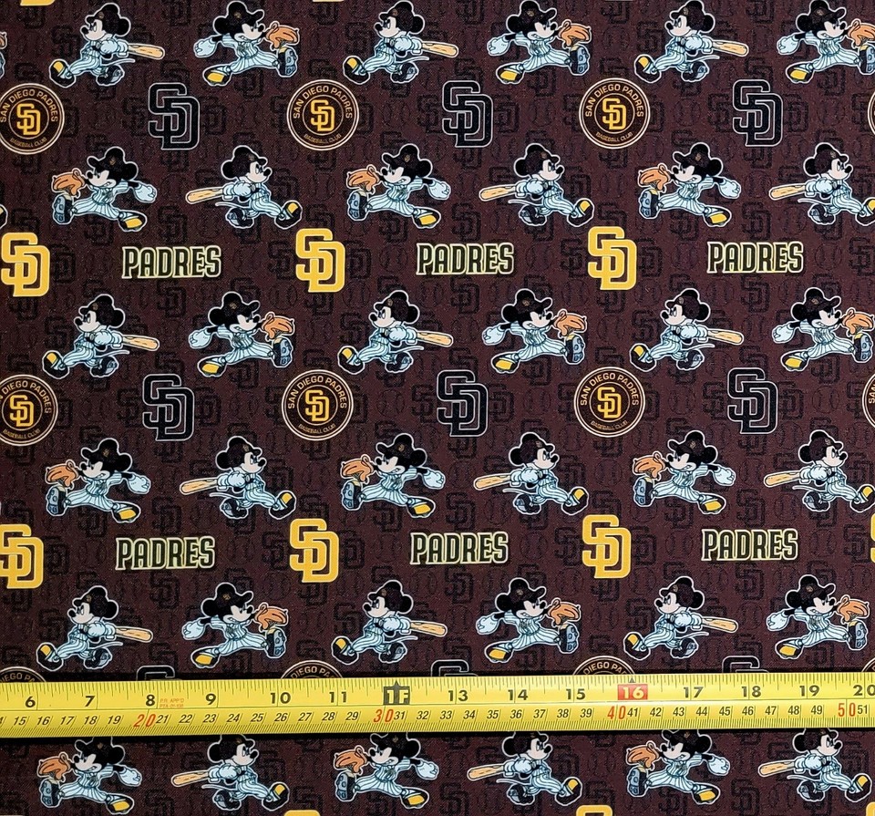M1CK3Y SAN DIEGO PADRES FABRIC (HALF-YARD OR 1-YARD) | eBay