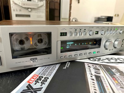 カセットデッキ AKAI GX-F90 ジャンク品 AKAI カセットデッキ GX-F90