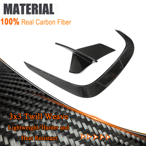 DRYCarbon Rear Bumper Splitter Canard Fin Flaps For BMW 8 Series G14 G15 M850i - Picture 10 of 13