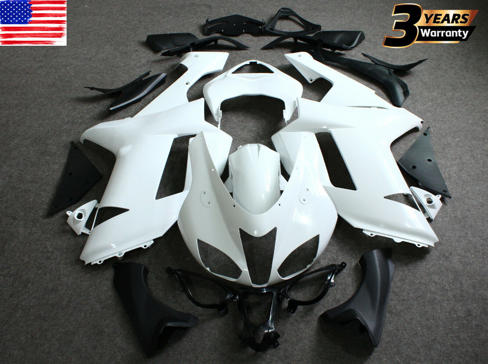 ABS Unpainted Motorcycle Fairings Kit For KAWASAKI NINJA ZX-6R ZX600P 2007-2008