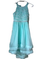 Teal Girls Size 12 Formal Dress