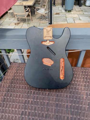 Warmoth T Style Alder Body Satin Black