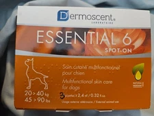 Dermoscent Essential 6 Spot-On for Dogs 20–40kg Skin & Allergy Relief 3x2.4ml