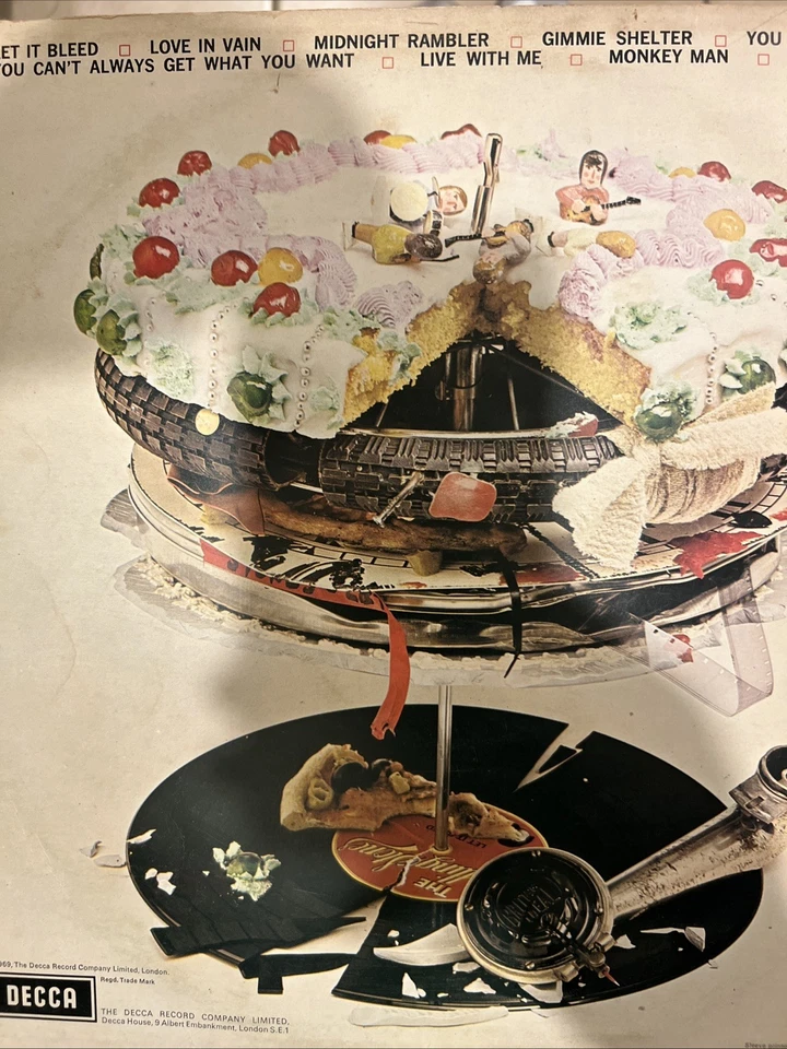 The Rolling Stones Let It Bleed Vinyl LP 1969 ABKCO black and blue Classic Rock - Image 3 of 3