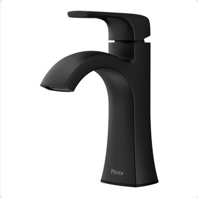 Pfister Bruxie SingleHandle Single-Hole Bathroom Faucet w/ Deckplate & Drain Kit