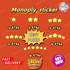GO Sticker Monopoly Sticker 5star ,4star,3star,2star,1sta, 🔥 🔥 🔥 SUPER FAST⚡⚡