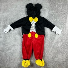 Disney Bebé Mickey Mouse Disfraz 9-12 Meses Capucha Halloween Conjunto Guantes Zapatos